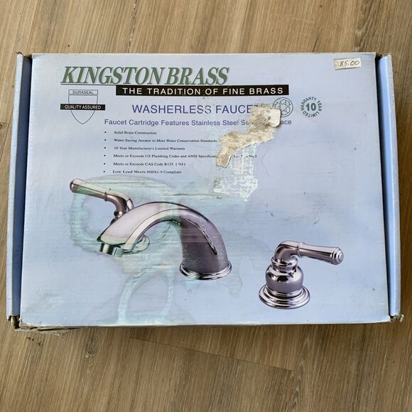 Kingston Brass Magellan Bath Sink Faucet KB951 Mini-Widespread Chrome +2 hoses! - Picture 1 of 11
